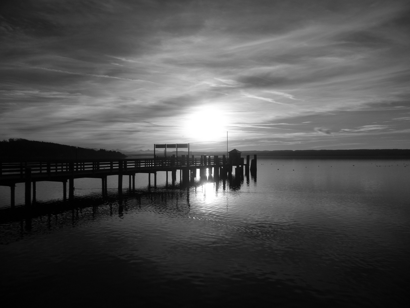 Sonnenuntergang am Ammersee