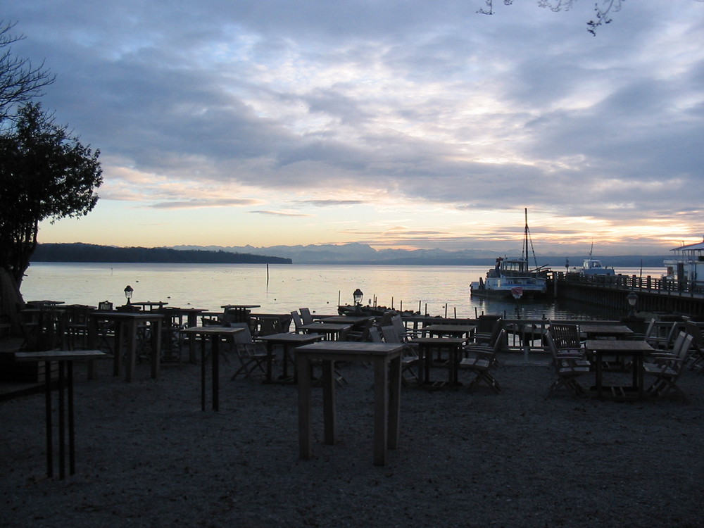 Sonnenuntergang am Ammersee