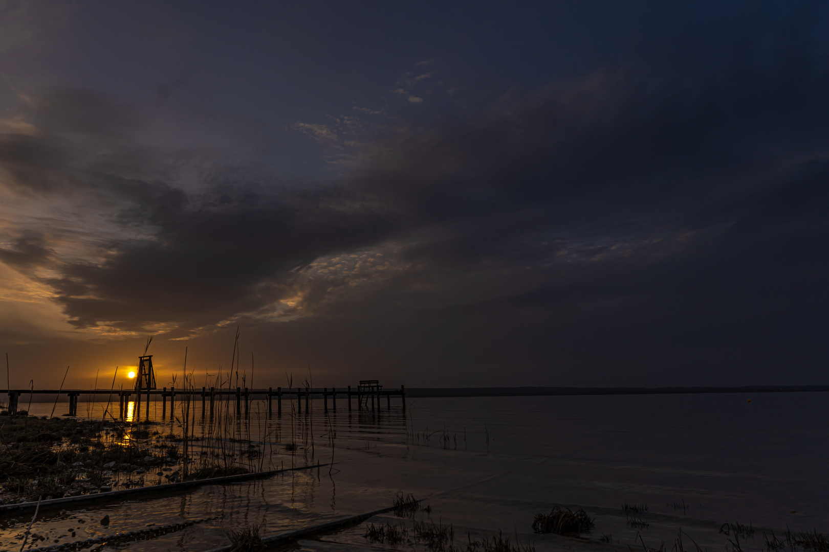 Sonnenuntergang am Ammersee