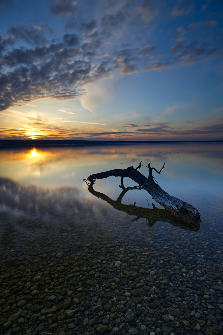 Sonnenuntergang am Ammersee