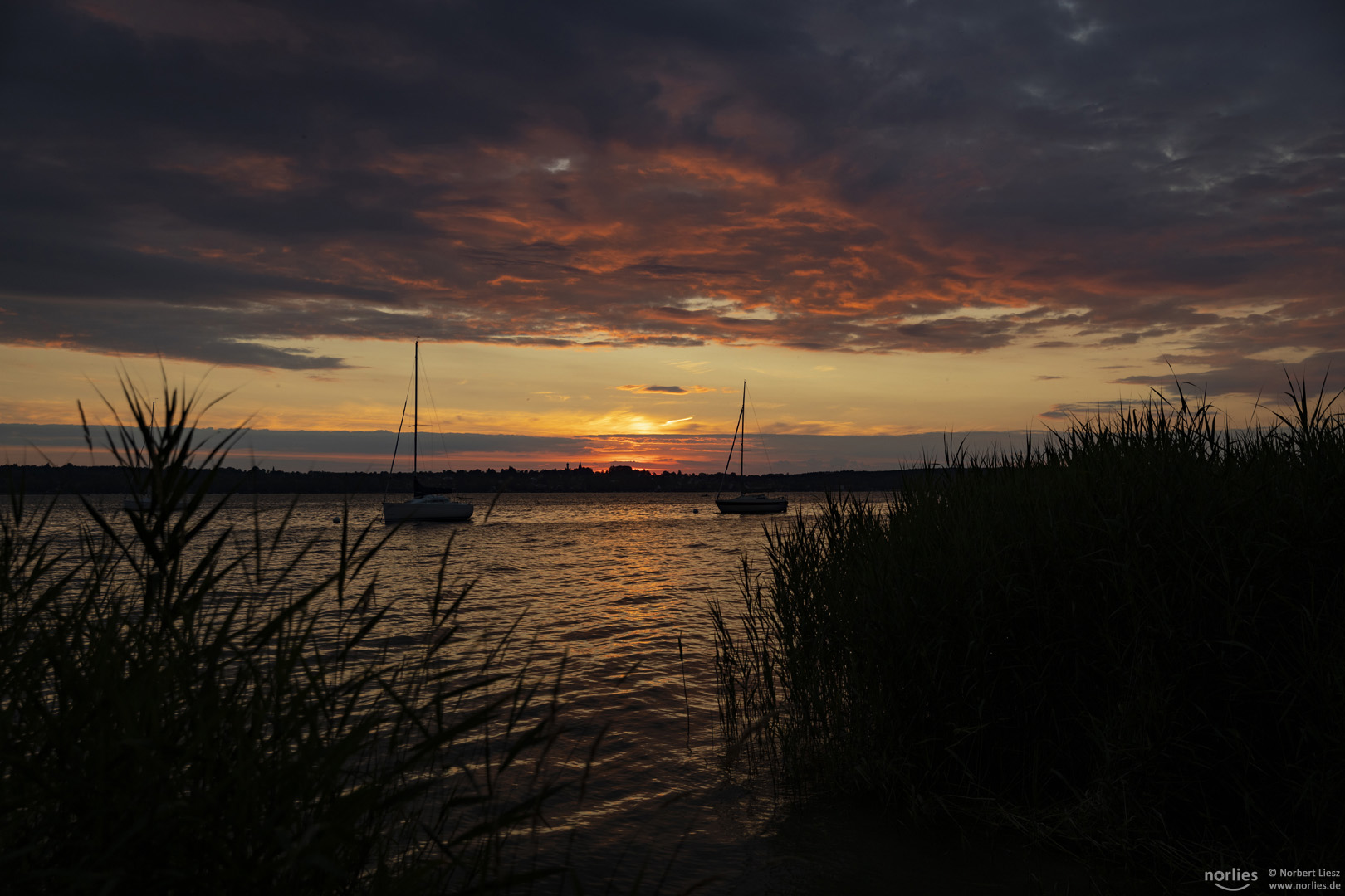 Sonnenuntergang am Ammersee