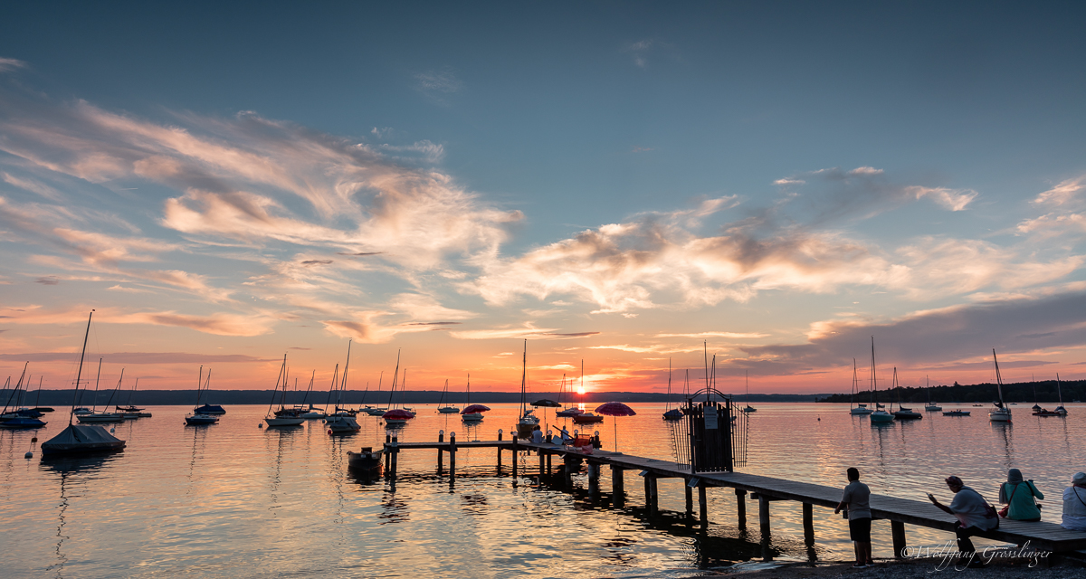 Sonnenuntergang am Ammersee 