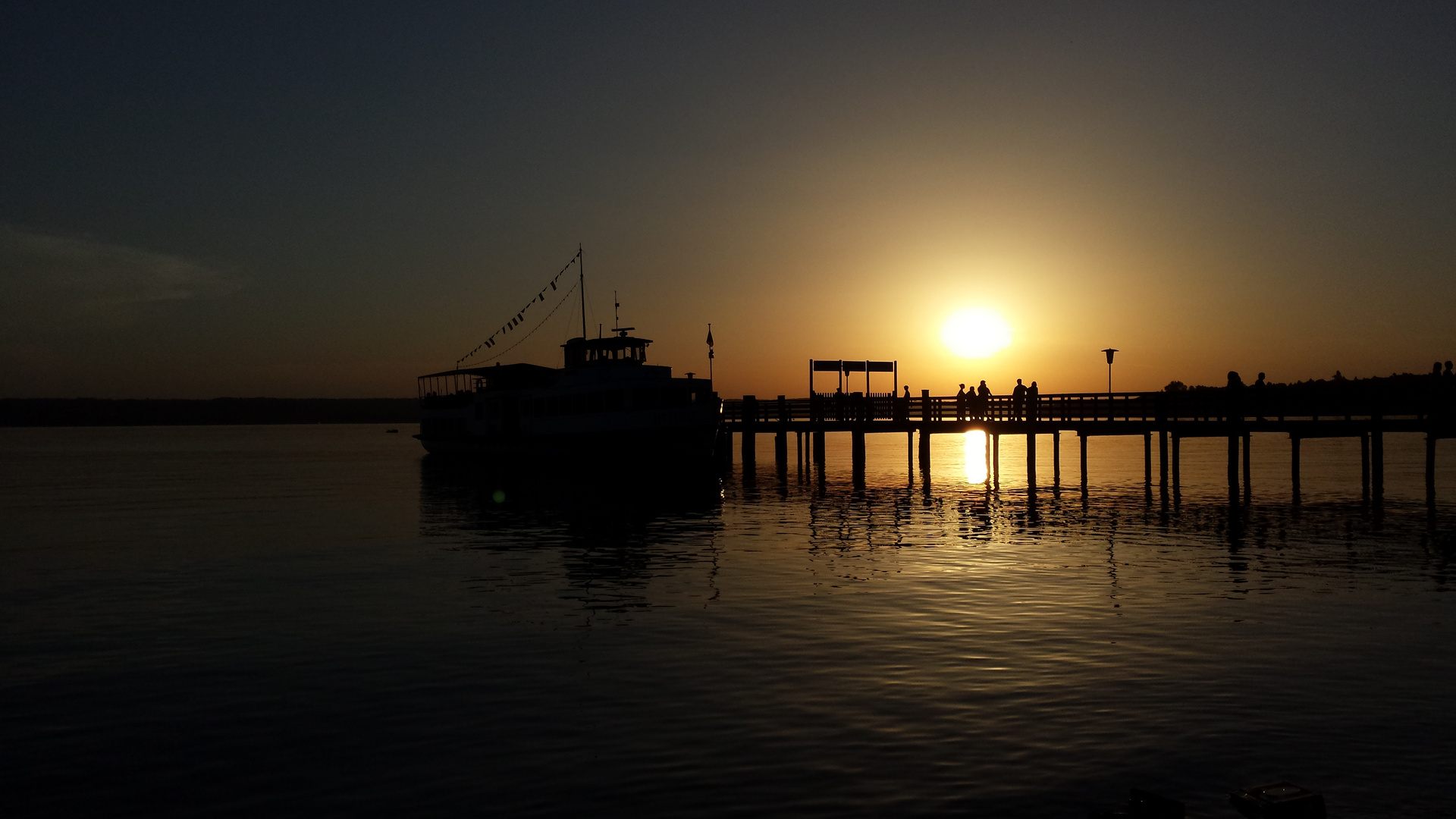 Sonnenuntergang am Ammersee