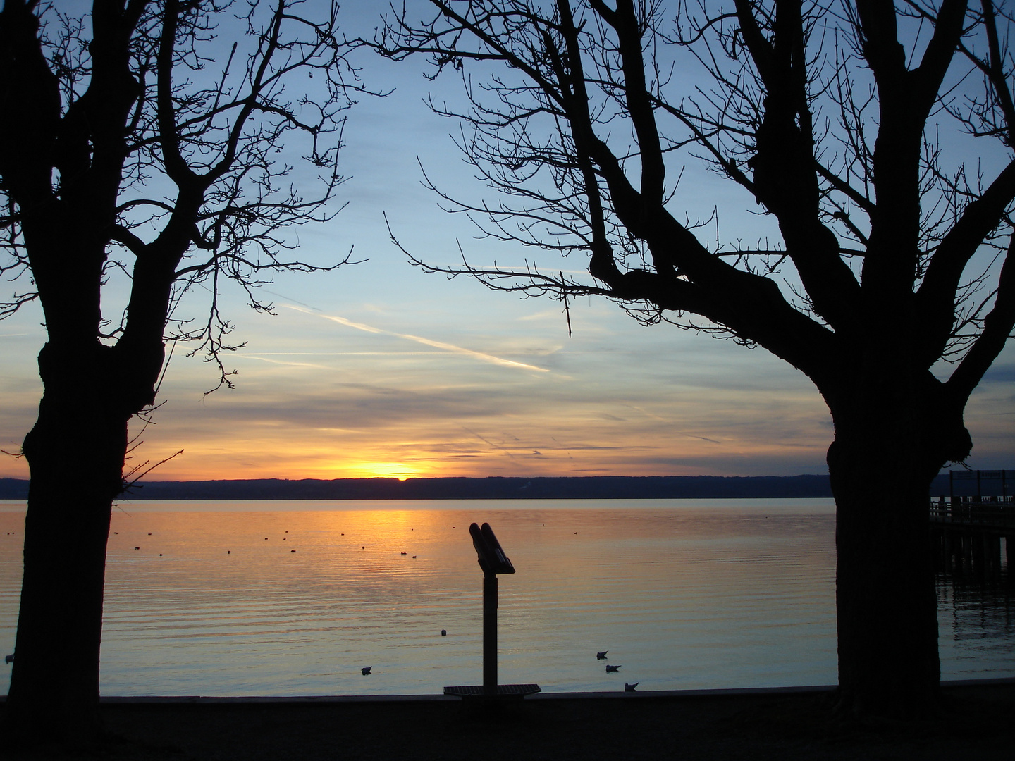 - Sonnenuntergang am Ammersee bei Herrsching - 2oo6 - Oberbayern -