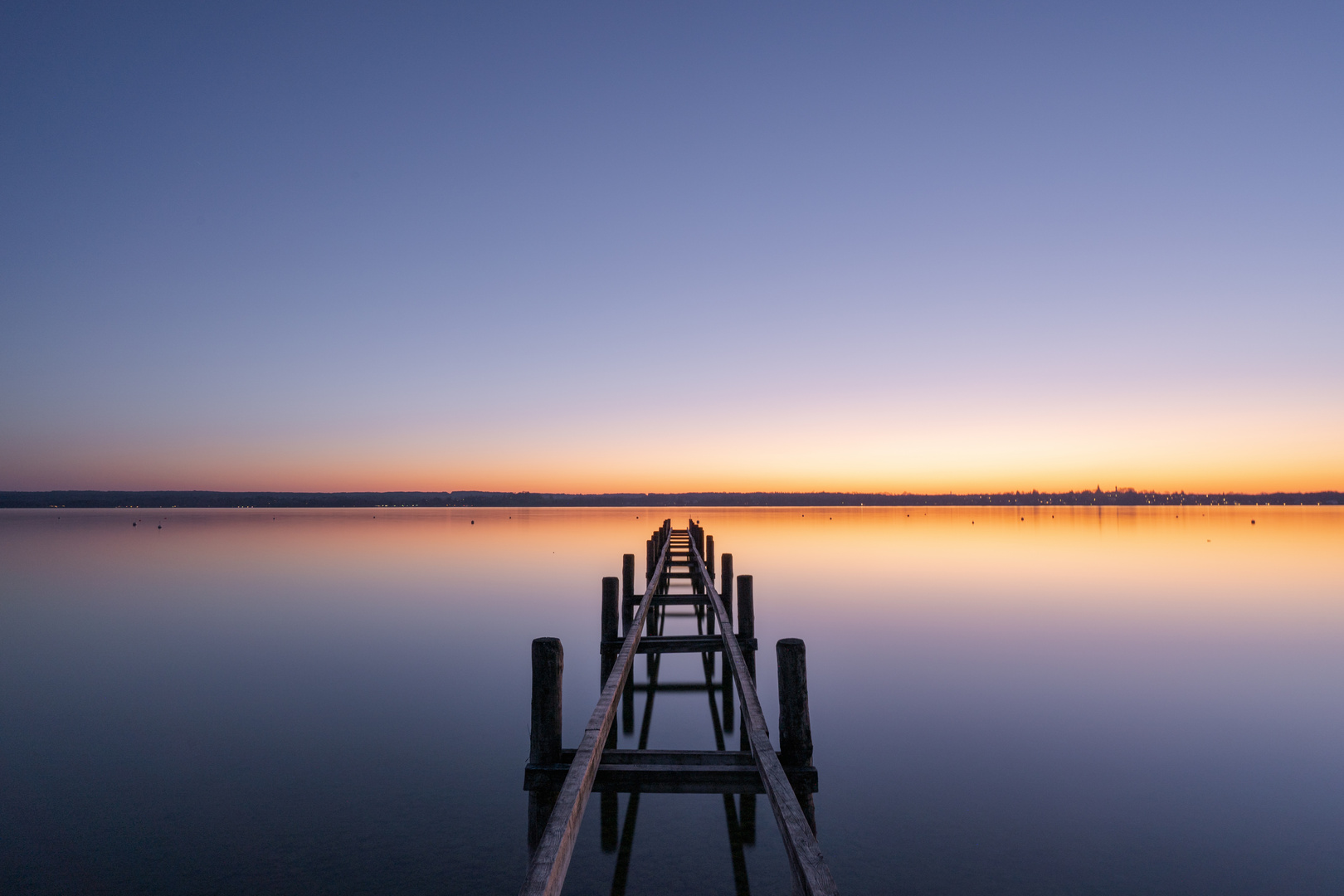 Sonnenuntergang am Ammersee (Breitbrunn)