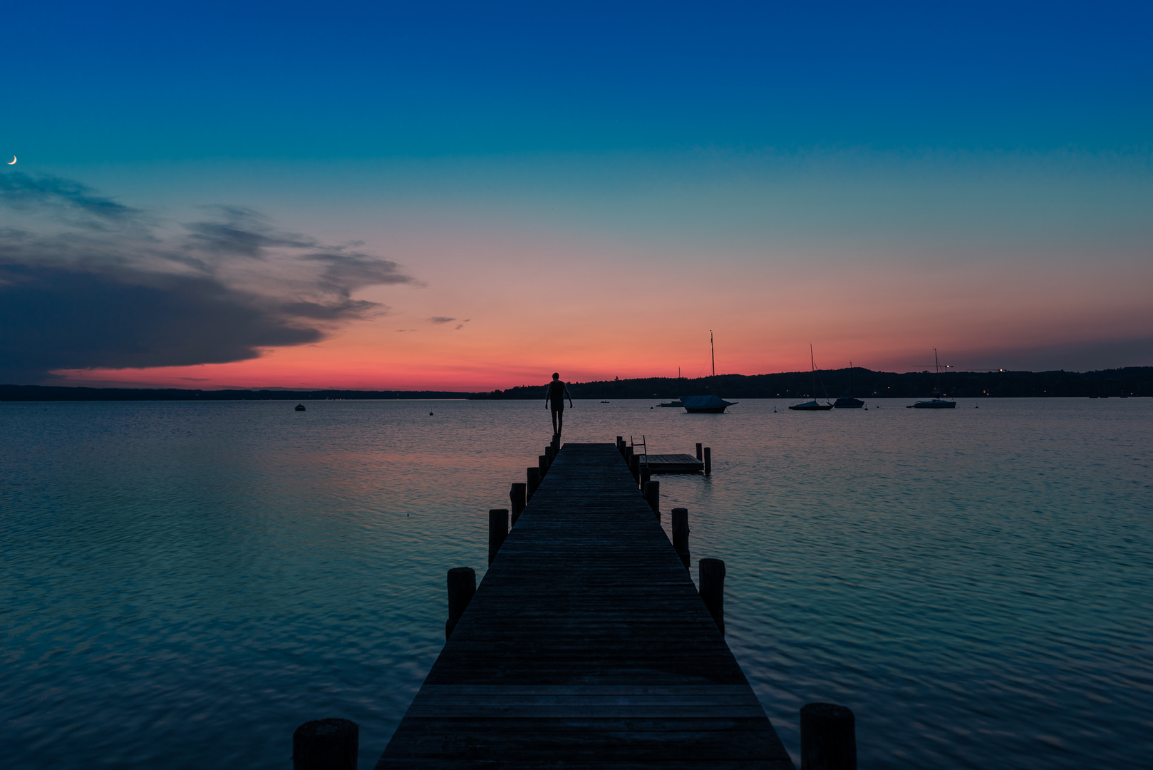 Sonnenuntergang am Ammersee