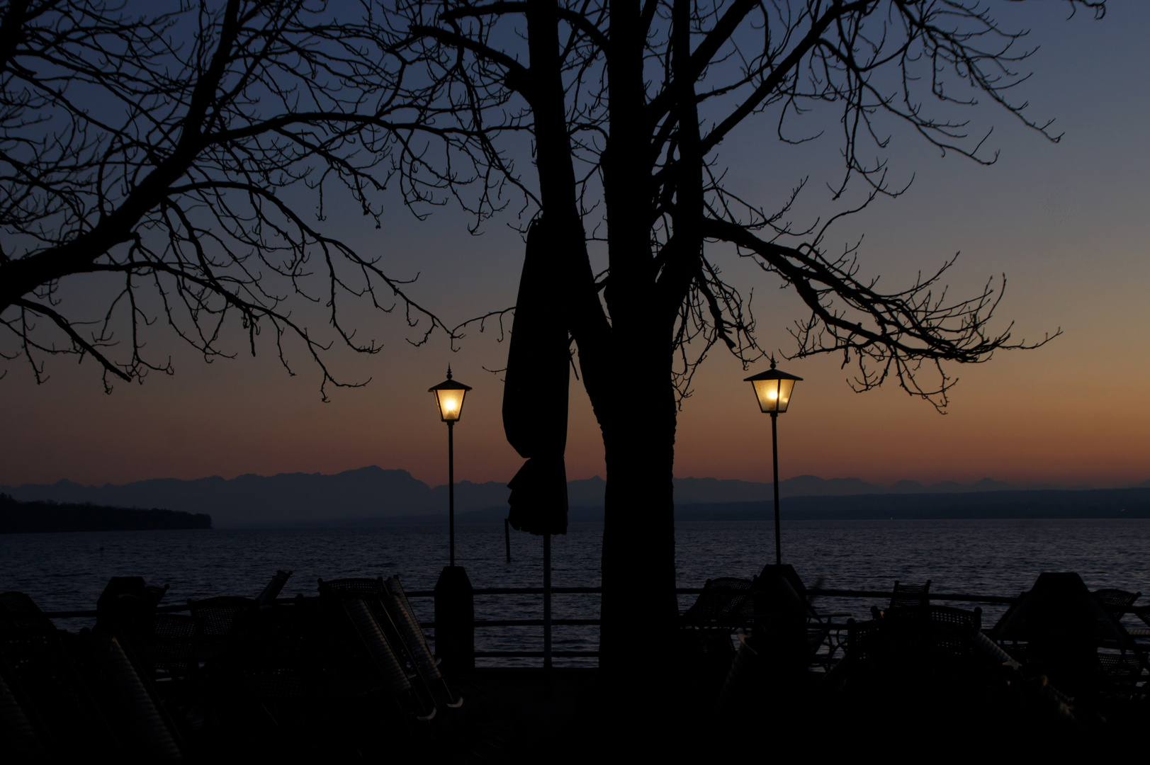 Sonnenuntergang am Ammersee