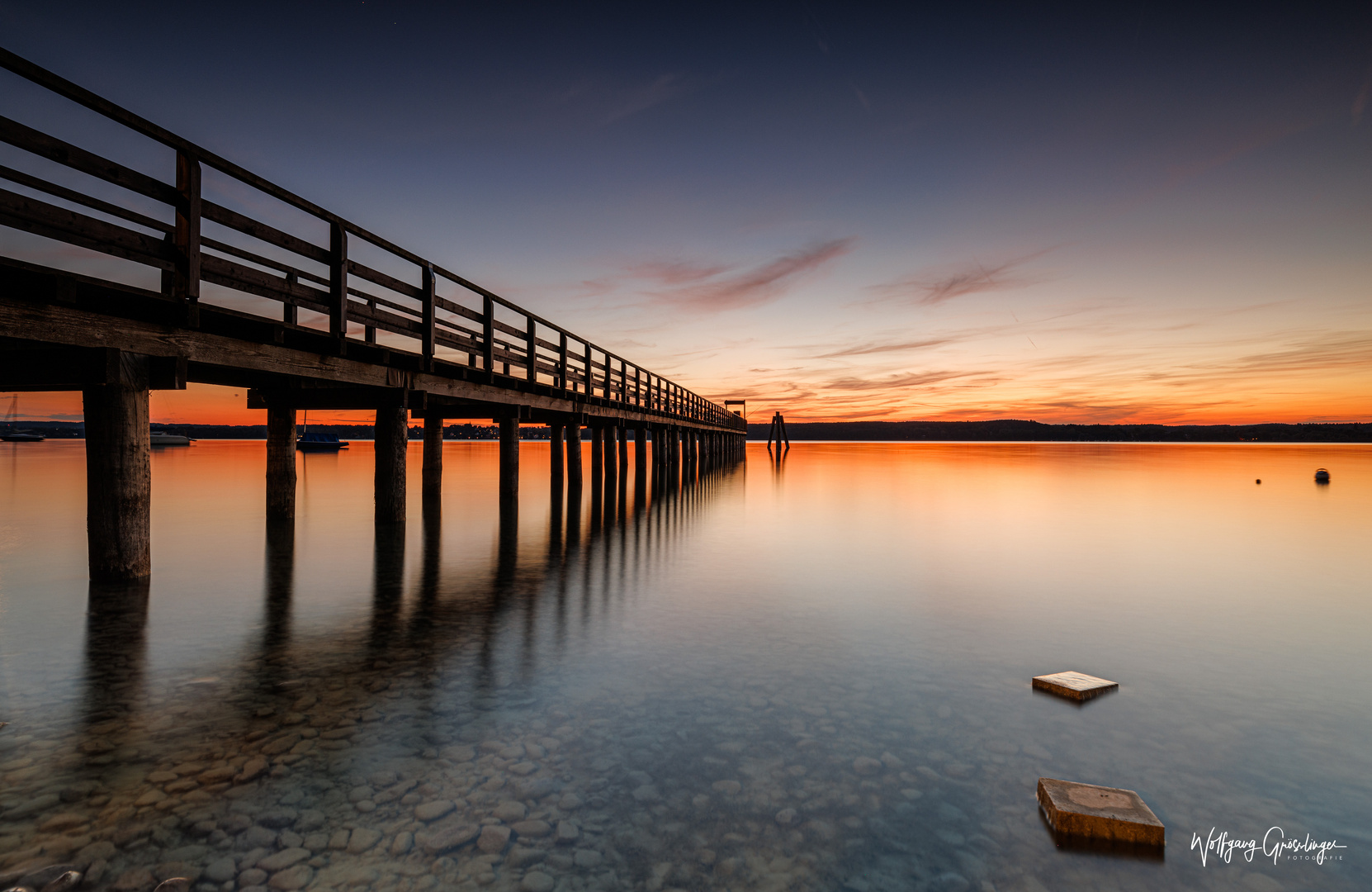 Sonnenuntergang am Ammersee