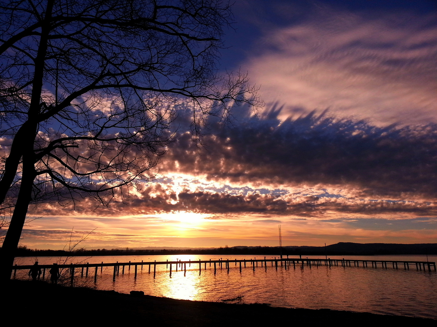 Sonnenuntergang am Ammersee