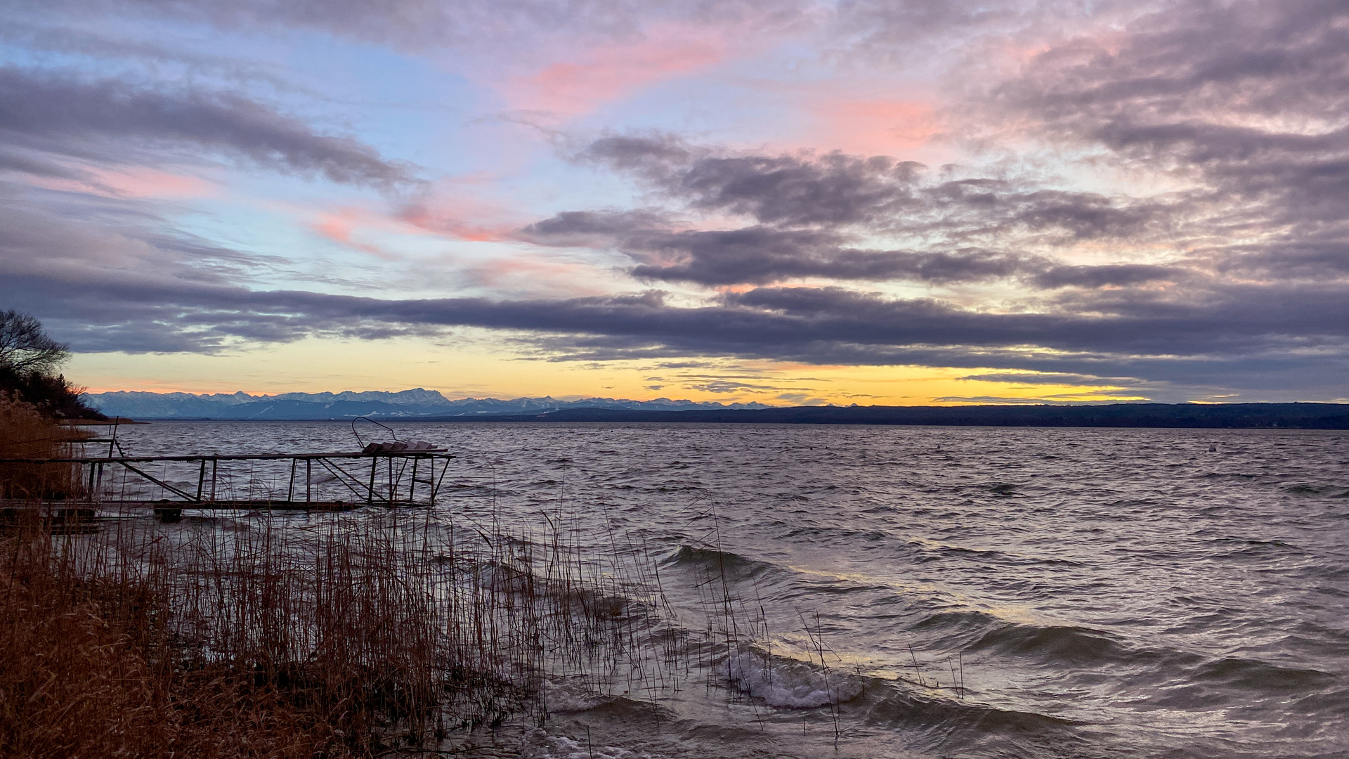 Sonnenuntergang am Ammersee