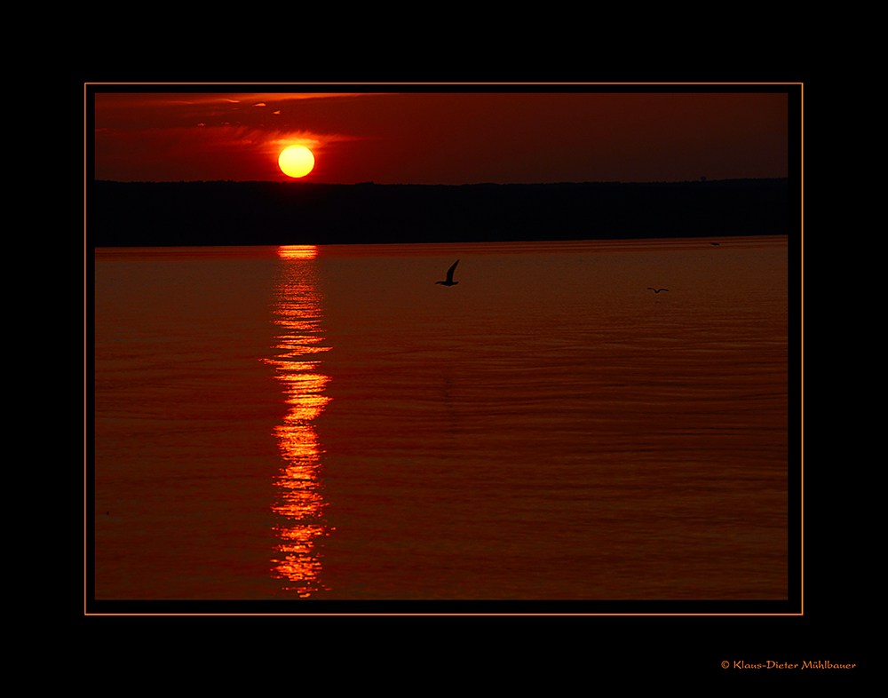 Sonnenuntergang am Ammersee