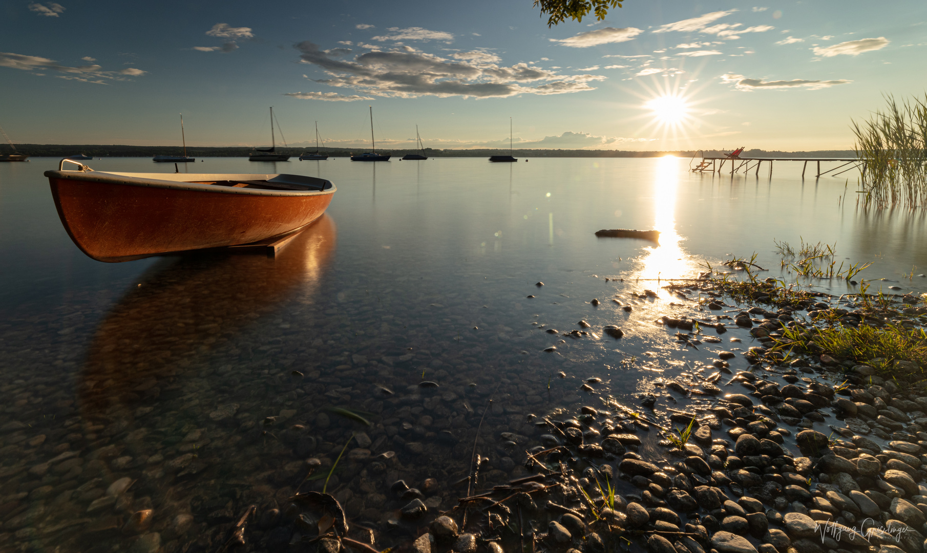 Sonnenuntergang am Ammersee