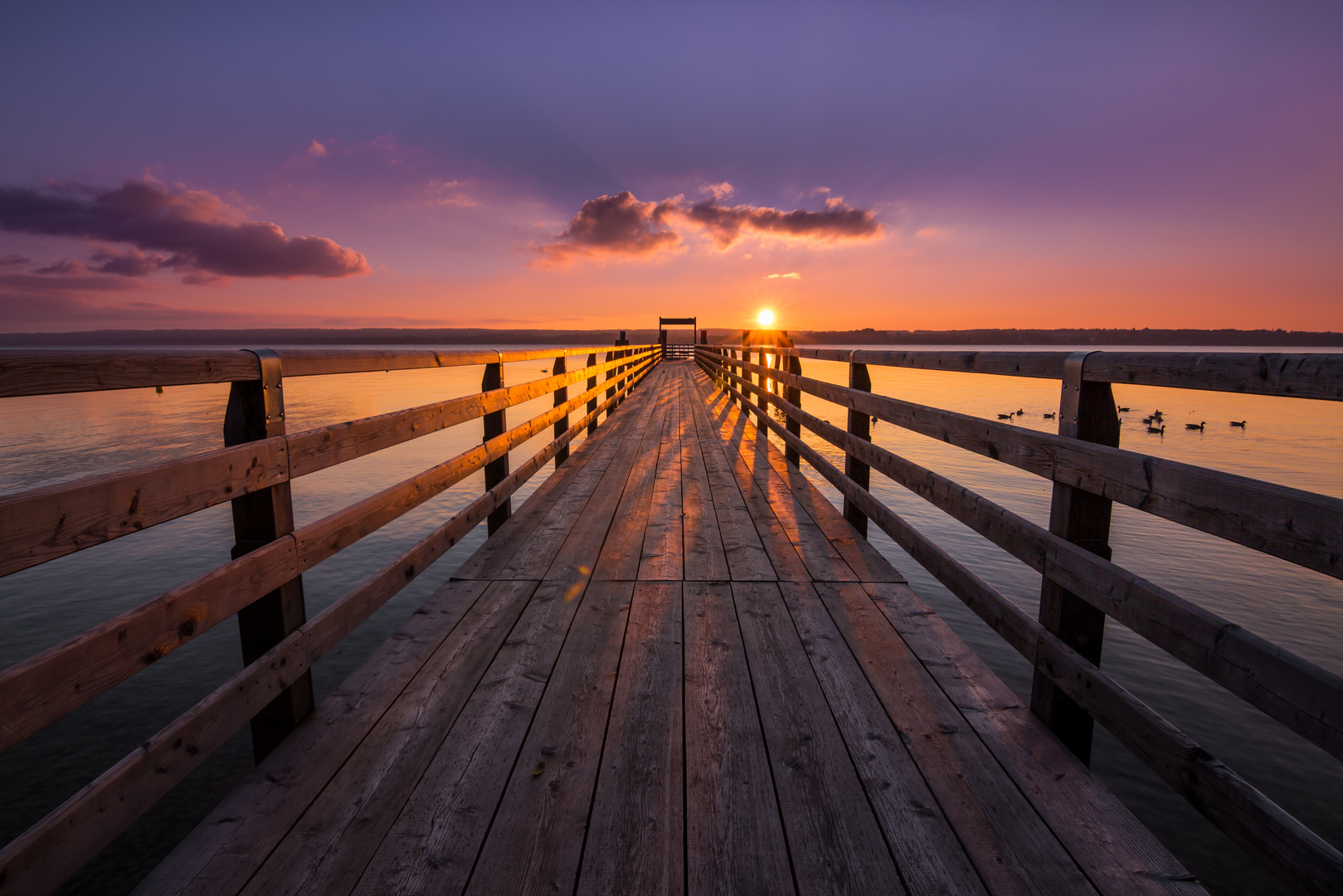 Sonnenuntergang am Ammersee 