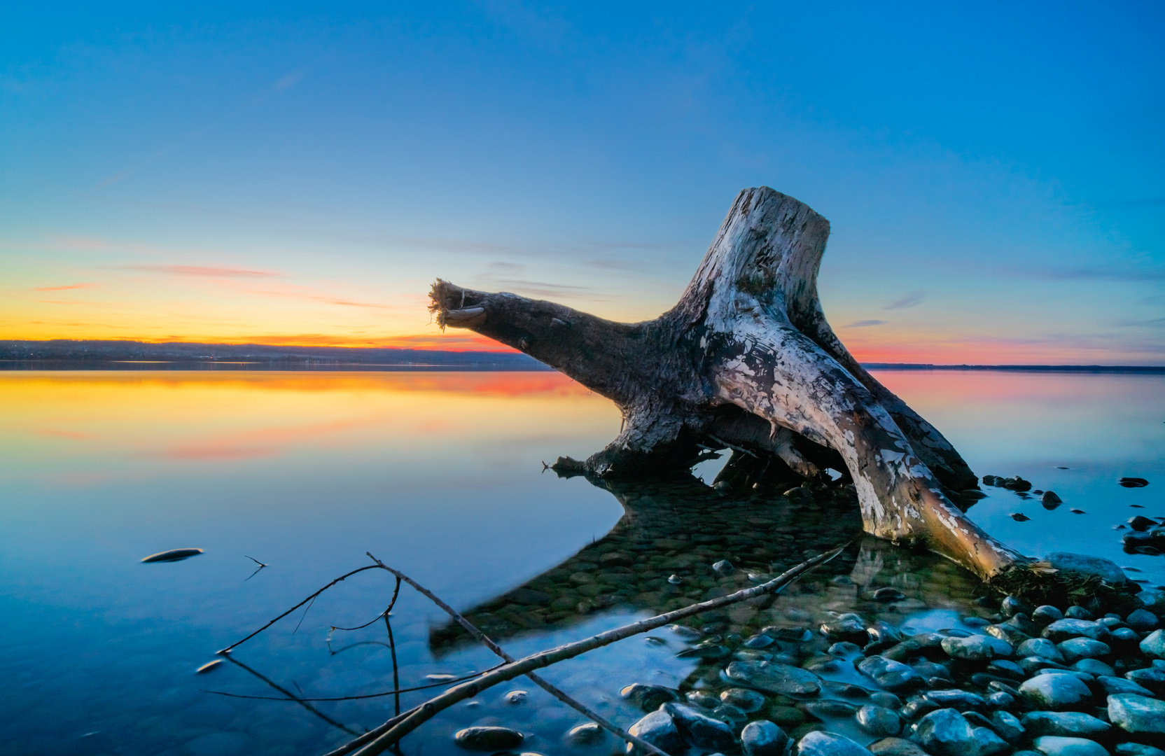 Sonnenuntergang am Ammersee