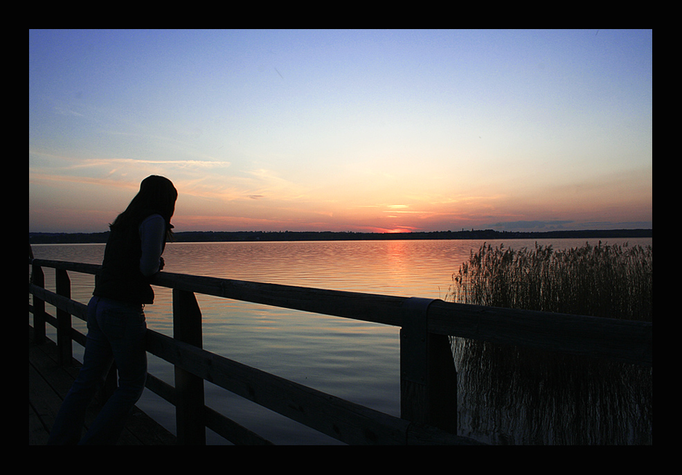 Sonnenuntergang am Ammersee