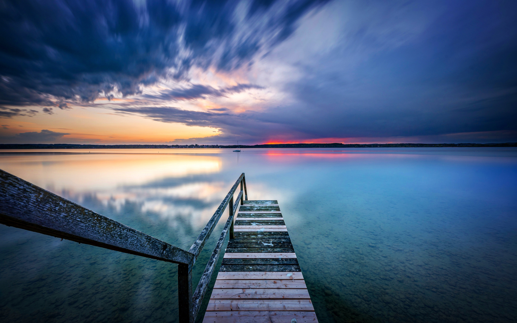 Sonnenuntergang am Ammersee 