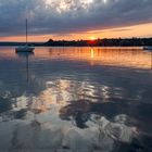 Sonnenuntergang am Ammersee / Obb.