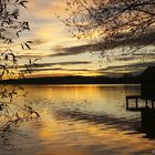  Sonnenuntergang am Ammersee/Oberbayern