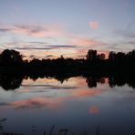 Sonnenuntergang am Anglersee in Ketsch