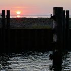 Sonnenuntergang am Anleger Nordstrand