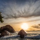 Sonnenuntergang am Anse Louis auf Mahé / Seychellen