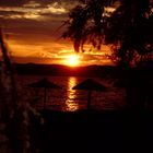 Sonnenuntergang am Antonio Beach (Thassos, Potos)