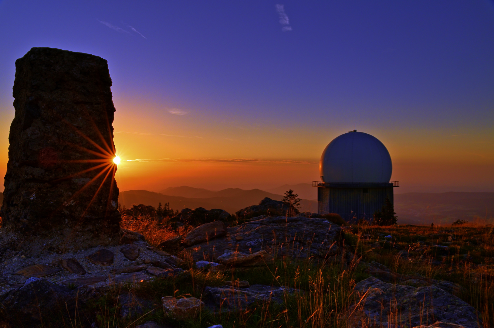 Sonnenuntergang am Arber 