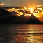 Sonnenuntergang am Atitlán-See