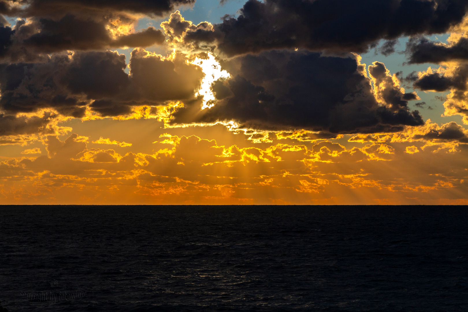 Sonnenuntergang am Atlantik (Andalusien)