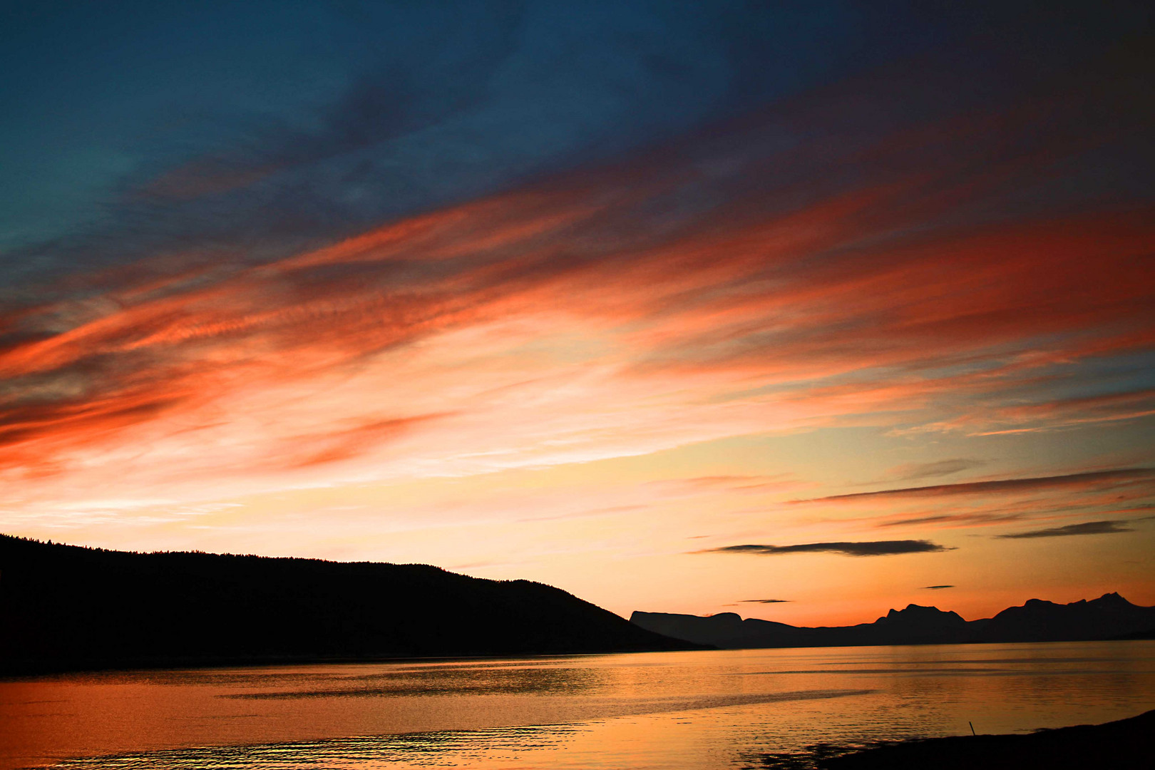 Sonnenuntergang am Atlantis in Norwegen