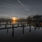 Sonnenuntergang am Attersee 28.12.2015