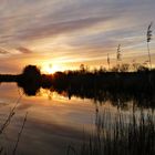 Sonnenuntergang am Ausläufer des Teterower Sees