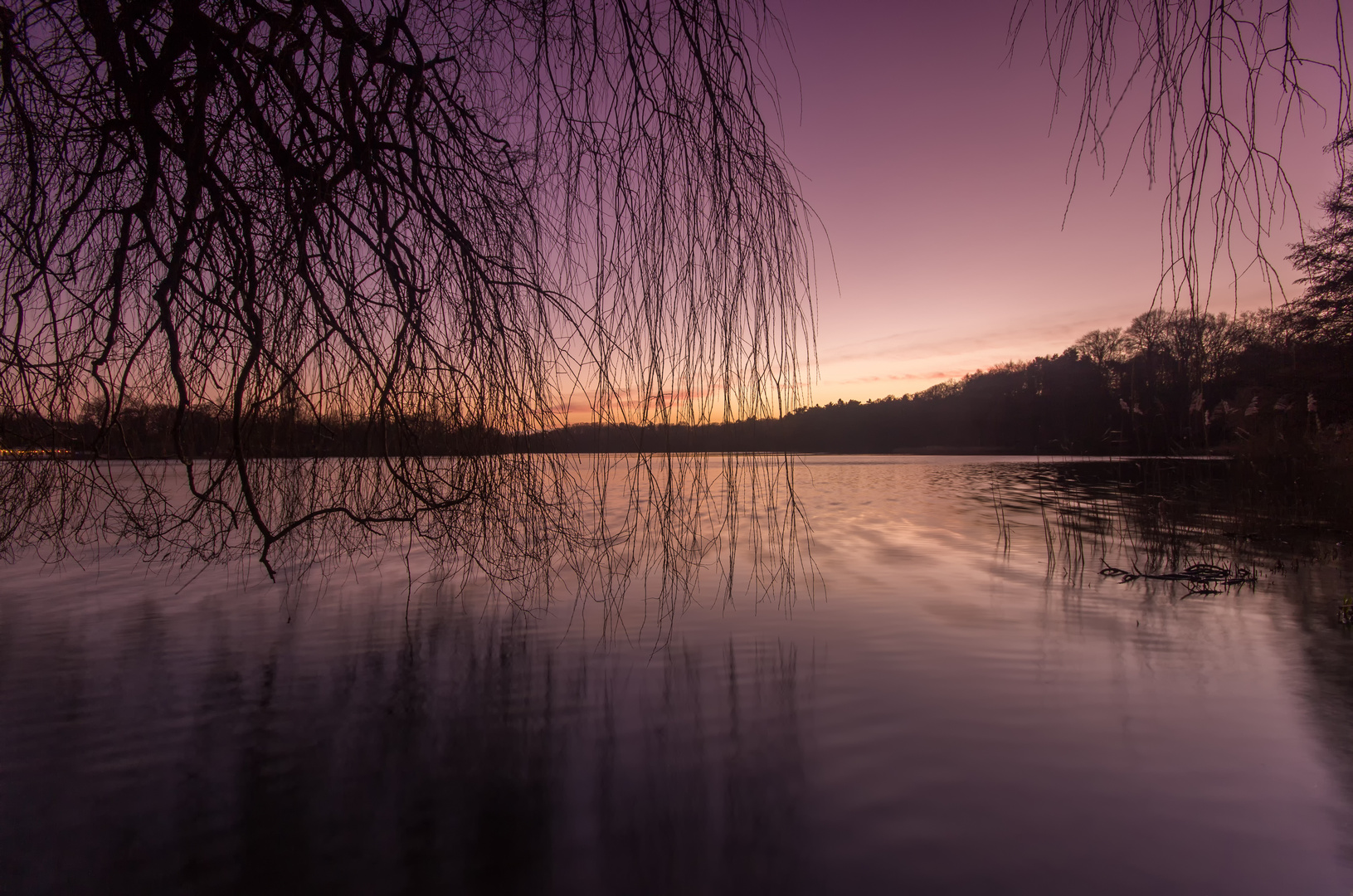 Sonnenuntergang am Außenmühlenteich