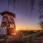 Sonnenuntergang am Aussichts im Großen Torfmoor 