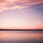 Sonnenuntergang am Badesee