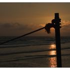 Sonnenuntergang am Badestrand