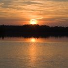 Sonnenuntergang am Baggersee