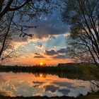 Sonnenuntergang am Baggersee