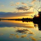 Sonnenuntergang am Baggersee