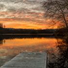 Sonnenuntergang am Baggersee