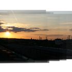 Sonnenuntergang am Bahnhof Friedrichstadt Dresden - Eine Panographie