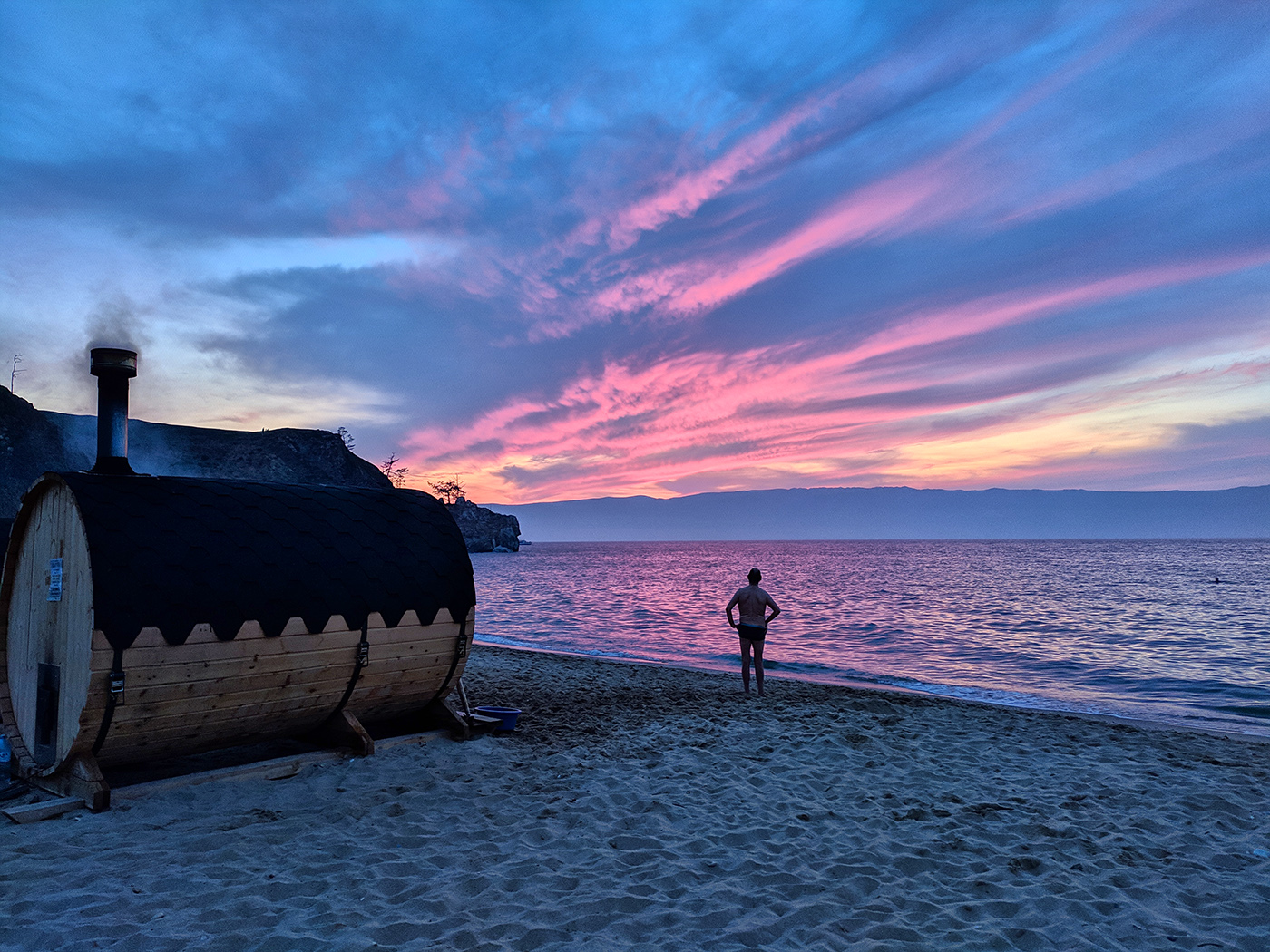 Sonnenuntergang am Baikalsee