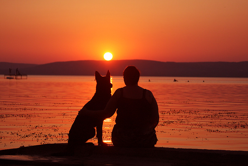 Sonnenuntergang am Balaton