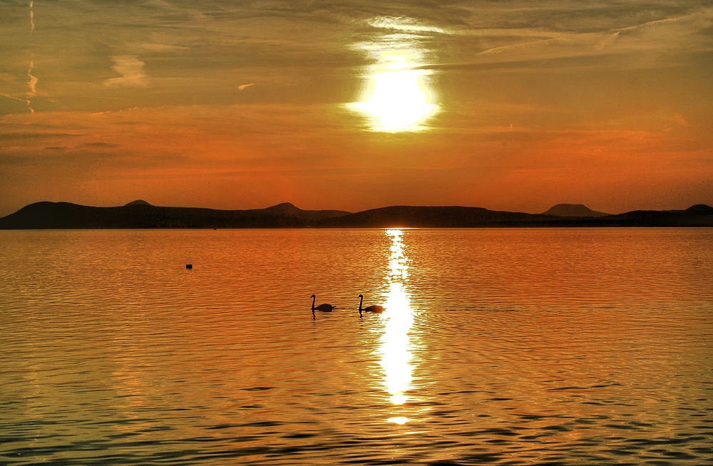 Sonnenuntergang am Balaton