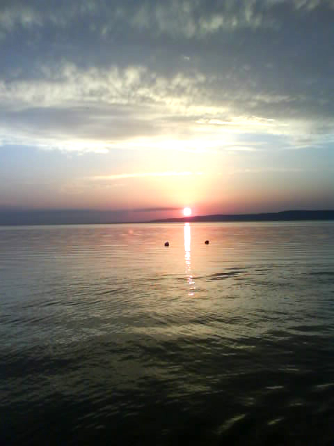 Sonnenuntergang am Balaton (Ungarn)