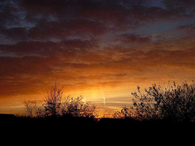 Sonnenuntergang am Balkon