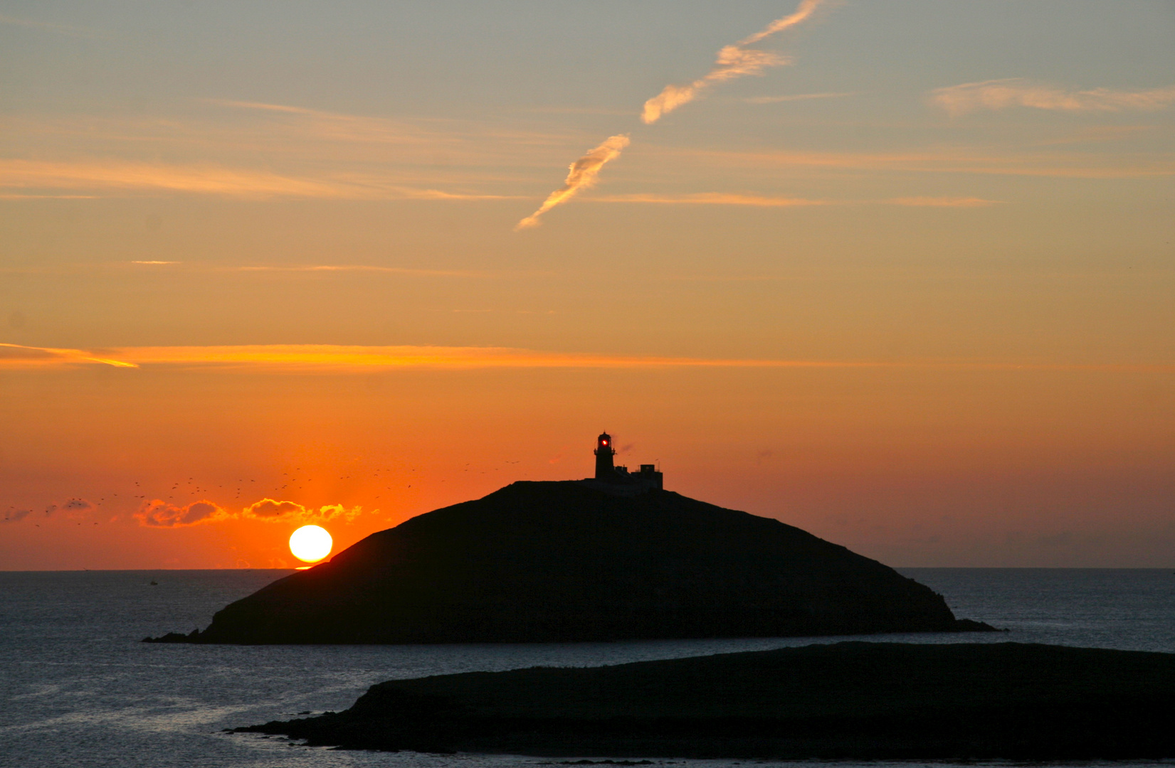 Sonnenuntergang am Ballycotton Lighthouse