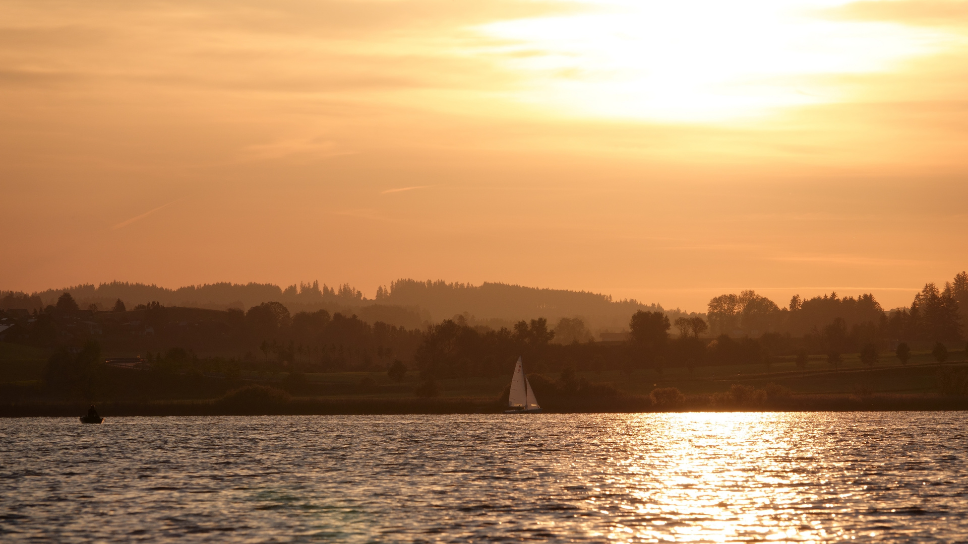 Sonnenuntergang am Bannwaldsee