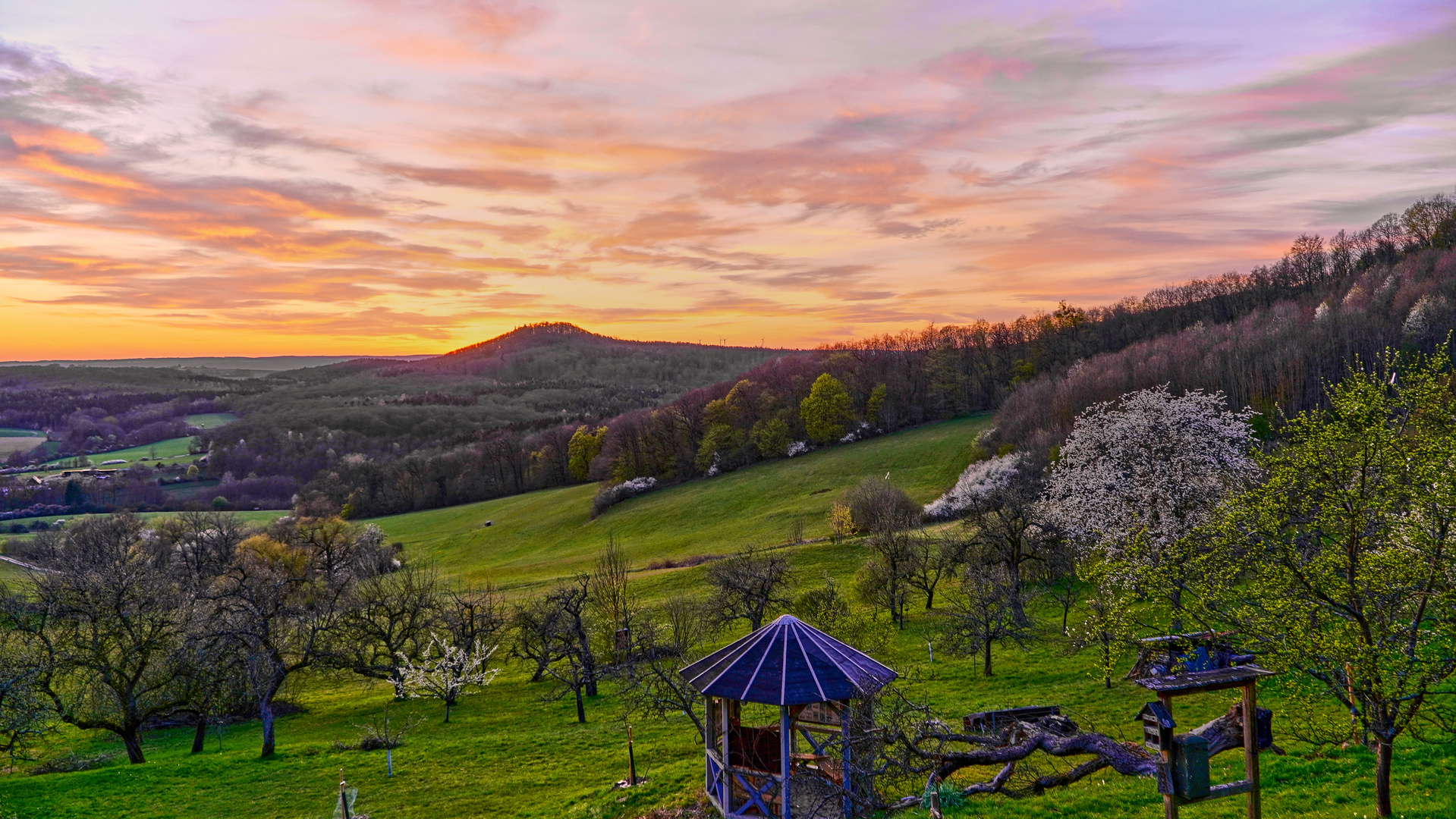 Sonnenuntergang am Banzer Berg Foto & Bild landschaft