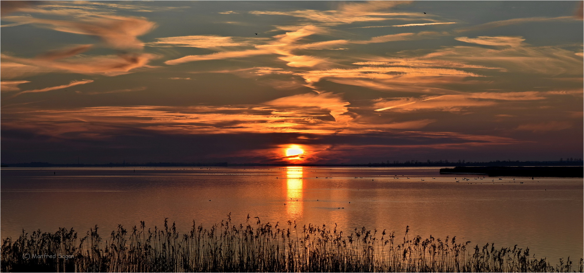 Sonnenuntergang am Barther Bodden... 